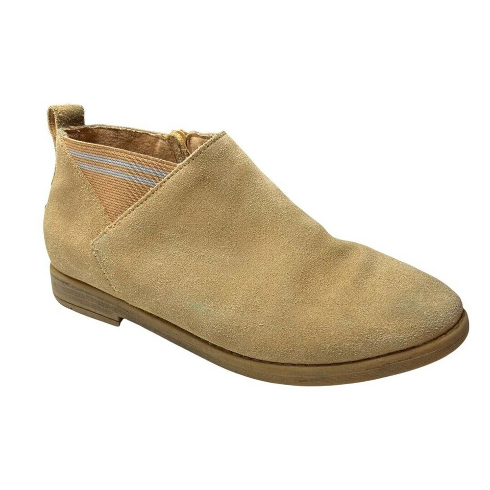 Toms Kids Leilani Light Beige Suede Bootie Size‎ 4